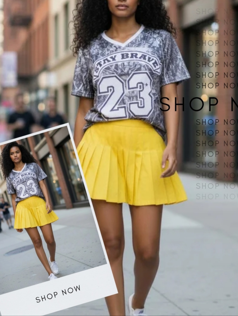 MISSES - The STAY BRAVE Top - ( Skirt Not Included )
